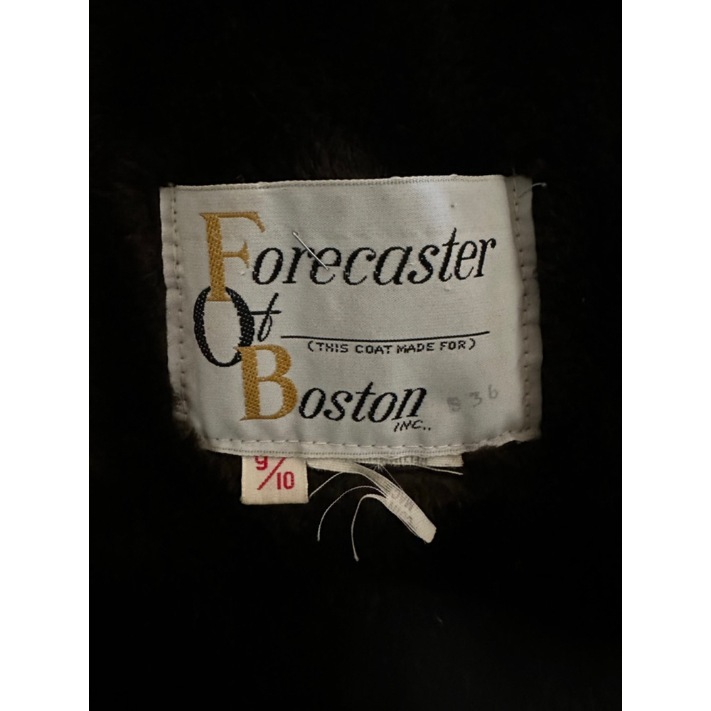 Vintage 1960s Forecaster of Boston Rust Hood Coat w Faux Fur Lining Mod |Indie-M - Picture 8 of 14